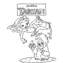 Página para colorir: Tarzan (Filmes de Animação) #131159 - Páginas para Colorir Imprimíveis Gratuitamente