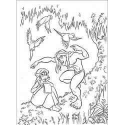 Página para colorir: Tarzan (Filmes de Animação) #131181 - Páginas para Colorir Imprimíveis Gratuitamente