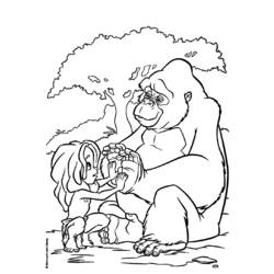 Página para colorir: Tarzan (Filmes de Animação) #131201 - Páginas para Colorir Imprimíveis Gratuitamente