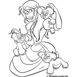 Página para colorir: Tarzan (Filmes de Animação) #131276 - Páginas para Colorir Imprimíveis Gratuitamente