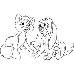 Desenhos para colorir: The Fox e the Hound - Páginas para Colorir Imprimíveis Gratuitamente