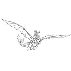Desenhos para colorir: Toothless - Páginas para Colorir Imprimíveis Gratuitamente