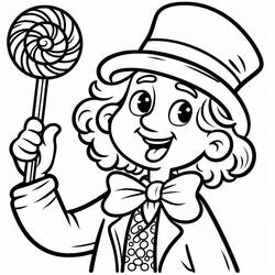 Desenhos para colorir: Wonka - Páginas para Colorir Imprimíveis Gratuitamente