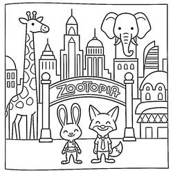 Desenho Zootopia (Filmes de Animação) #221694 para imprimir e colorir