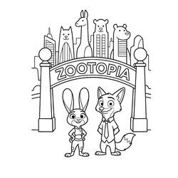 Desenho Zootopia (Filmes de Animação) #221695 para imprimir e colorir