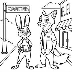 Desenho Zootopia (Filmes de Animação) #221697 para imprimir e colorir