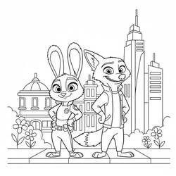 Desenho Zootopia (Filmes de Animação) #221700 para imprimir e colorir