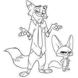 Desenho Zootopia (Filmes de Animação) #221708 para imprimir e colorir