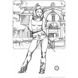 Desenhos para colorir: Buffy a Caça-Vampiros - Páginas para Colorir Imprimíveis Gratuitamente