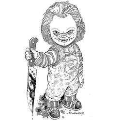 Desenhos para colorir: Chucky - Páginas para Colorir Imprimíveis Gratuitamente