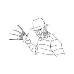 Desenhos para colorir: Freddy Krueger - Páginas para Colorir Imprimíveis Gratuitamente