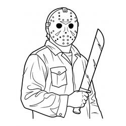 Desenho Jason Voorhees (Filmes e Séries de TV) #222077 para imprimir e colorir