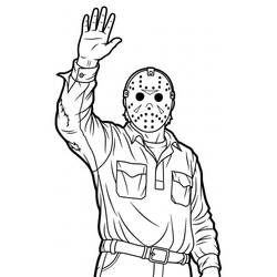 Desenho Jason Voorhees (Filmes e Séries de TV) #222081 para imprimir e colorir