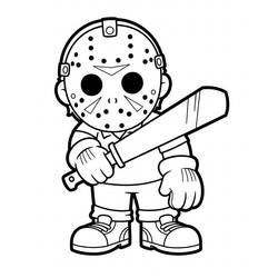 Desenho Jason Voorhees (Filmes e Séries de TV) #222085 para imprimir e colorir