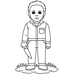 Desenho Michael Myers (Filmes e Séries de TV) #222108 para imprimir e colorir