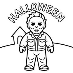 Desenho Michael Myers (Filmes e Séries de TV) #222110 para imprimir e colorir