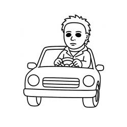 Desenho Michael Myers (Filmes e Séries de TV) #222121 para imprimir e colorir