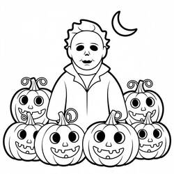 Desenho Michael Myers (Filmes e Séries de TV) #222136 para imprimir e colorir