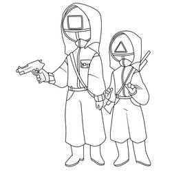 Desenhos para colorir: Round 6 - Páginas para Colorir Imprimíveis Gratuitamente