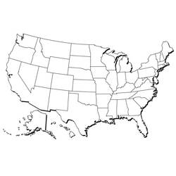 Página para colorir: Estados Unidos (EUA) (Geografia e Lugares) #193313 - Páginas para Colorir Imprimíveis Gratuitamente