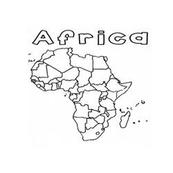 Desenhos para colorir: Mapa da África - Páginas para Colorir Imprimíveis Gratuitamente
