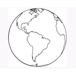 Desenhos para colorir: Mapa do Mundo - Páginas para Colorir Imprimíveis Gratuitamente