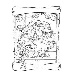 Desenhos para colorir: Mapa do Tesouro - Páginas para Colorir Imprimíveis Gratuitamente