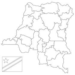 Desenhos para colorir: República Democrática do Congo - Páginas para Colorir Imprimíveis Gratuitamente