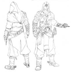 Página para colorir: Assassins Creed (Jogos de vídeo) #111965 - Páginas para Colorir Imprimíveis Gratuitamente