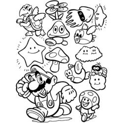 Página para colorir: Mário Bros (Jogos de vídeo) #112467 - Páginas para Colorir Imprimíveis Gratuitamente