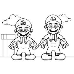 Página para colorir: Mário Bros (Jogos de vídeo) #112475 - Páginas para Colorir Imprimíveis Gratuitamente