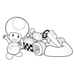 Página para colorir: Mario Kart (Jogos de vídeo) #154426 - Páginas para Colorir Imprimíveis Gratuitamente