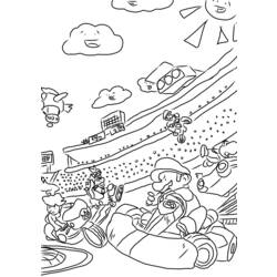 Página para colorir: Mario Kart (Jogos de vídeo) #154436 - Páginas para Colorir Imprimíveis Gratuitamente