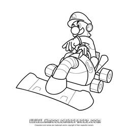 Página para colorir: Mario Kart (Jogos de vídeo) #154475 - Páginas para Colorir Imprimíveis Gratuitamente
