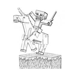 Página para colorir: Minecraft (Jogos de vídeo) #113773 - Páginas para Colorir Imprimíveis Gratuitamente