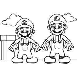 Página para colorir: Super Mario Bros. (Jogos de vídeo) #153578 - Páginas para Colorir Imprimíveis Gratuitamente