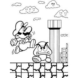 Página para colorir: Super Mario Bros. (Jogos de vídeo) #153581 - Páginas para Colorir Imprimíveis Gratuitamente