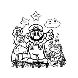Página para colorir: Super Mario Bros. (Jogos de vídeo) #153591 - Páginas para Colorir Imprimíveis Gratuitamente