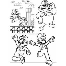 Página para colorir: Super Mario Bros. (Jogos de vídeo) #153654 - Páginas para Colorir Imprimíveis Gratuitamente