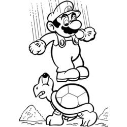 Página para colorir: Super Mario Bros. (Jogos de vídeo) #153668 - Páginas para Colorir Imprimíveis Gratuitamente