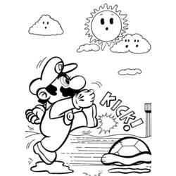 Página para colorir: Super Mario Bros. (Jogos de vídeo) #153677 - Páginas para Colorir Imprimíveis Gratuitamente