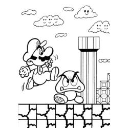 Página para colorir: Super Mario Bros. (Jogos de vídeo) #153678 - Páginas para Colorir Imprimíveis Gratuitamente