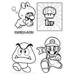 Página para colorir: Super Mario Bros. (Jogos de vídeo) #153700 - Páginas para Colorir Imprimíveis Gratuitamente