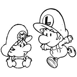 Página para colorir: Super Mario Bros. (Jogos de vídeo) #153702 - Páginas para Colorir Imprimíveis Gratuitamente
