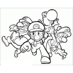 Página para colorir: Super Mario Bros. (Jogos de vídeo) #153731 - Páginas para Colorir Imprimíveis Gratuitamente
