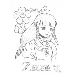 Página para colorir: Zelda (Jogos de vídeo) #113243 - Páginas para Colorir Imprimíveis Gratuitamente