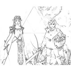 Página para colorir: Zelda (Jogos de vídeo) #113274 - Páginas para Colorir Imprimíveis Gratuitamente
