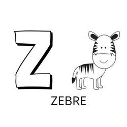 Desenhos para colorir: Alfabeto Animal - Páginas para Colorir Imprimíveis Gratuitamente