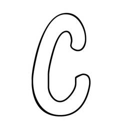 Desenhos para colorir: Letra C - Páginas para Colorir Imprimíveis Gratuitamente