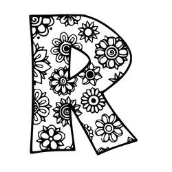 Desenhos para colorir: Letra R - Páginas para Colorir Imprimíveis Gratuitamente
